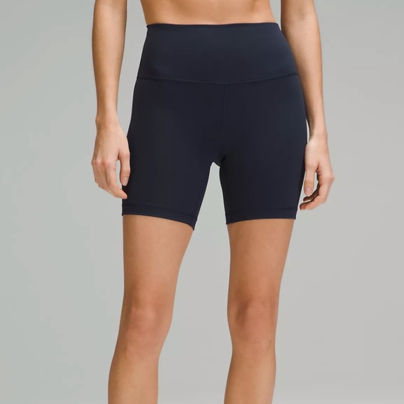 Wunder Train High-Rise Short 6" True Navy Size 8 - Picture 1 of 3